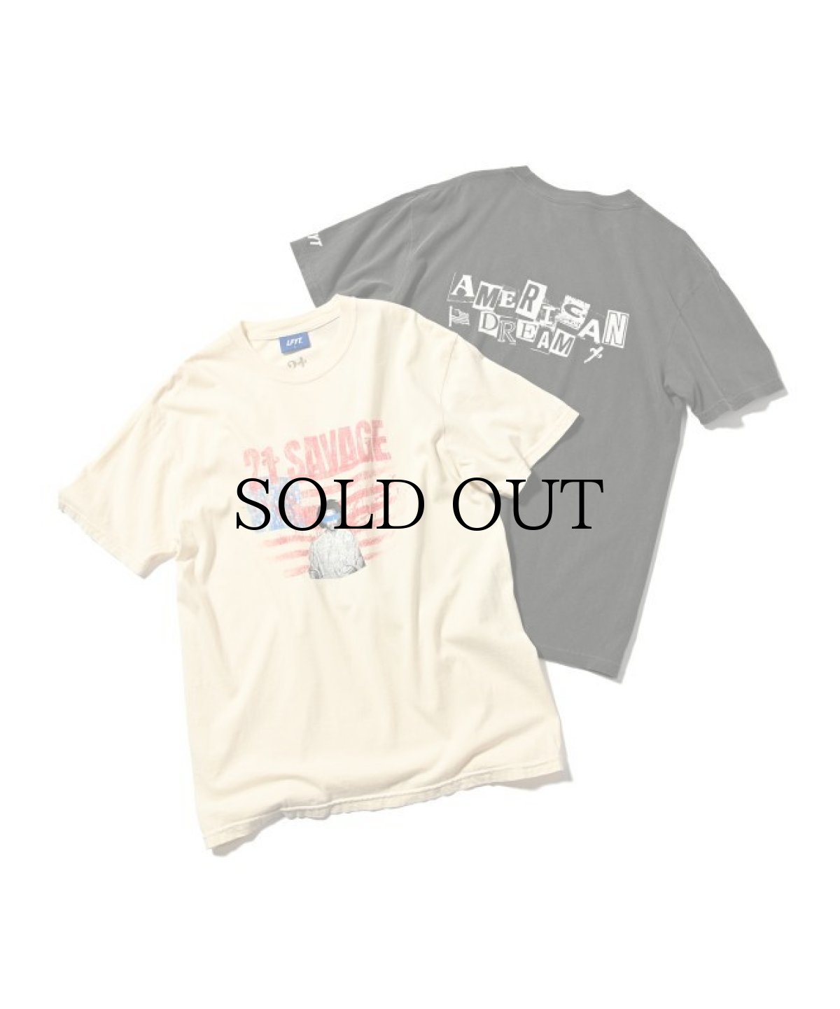 画像1: LFYT(ラファイエット) / LFYT x 21 Savage FLAGS TEE (1)