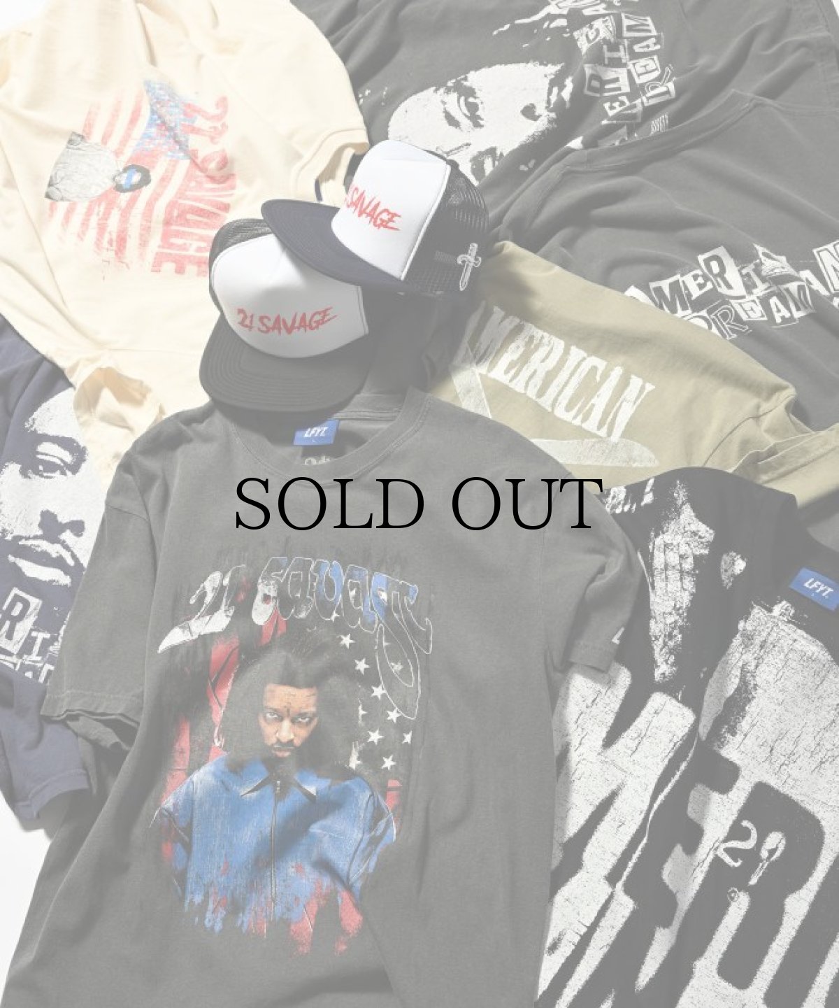 画像10: LFYT(ラファイエット) / LFYT x 21 Savage FLAGS TEE (10)