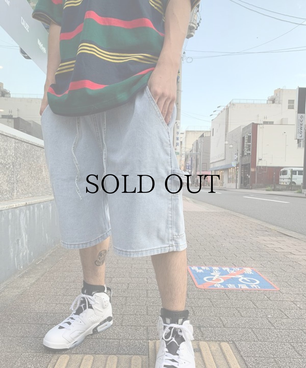 画像11: PWNED(パウンド) / DENIM PAINTER EAZY HALF PANTS (11)