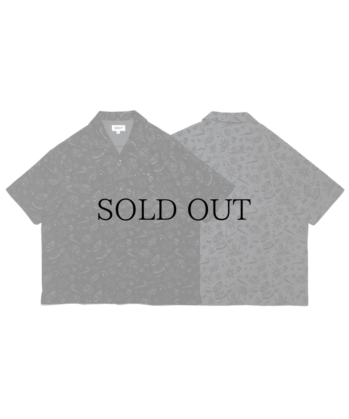 画像1: HAIGHT / [YARZ] PAISLEY OPEN COLLAR SHIRT (1)