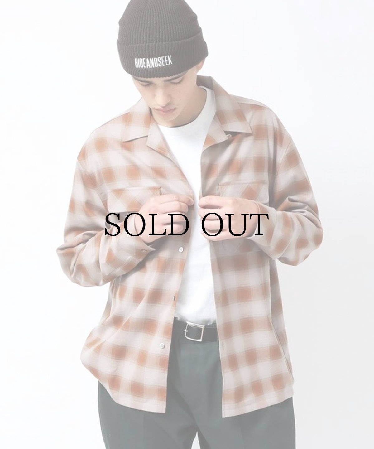 画像5: HIDEANDSEEK(ハイドアンドシーク) / Ombre Check L/S Shirt(24aw) (5)