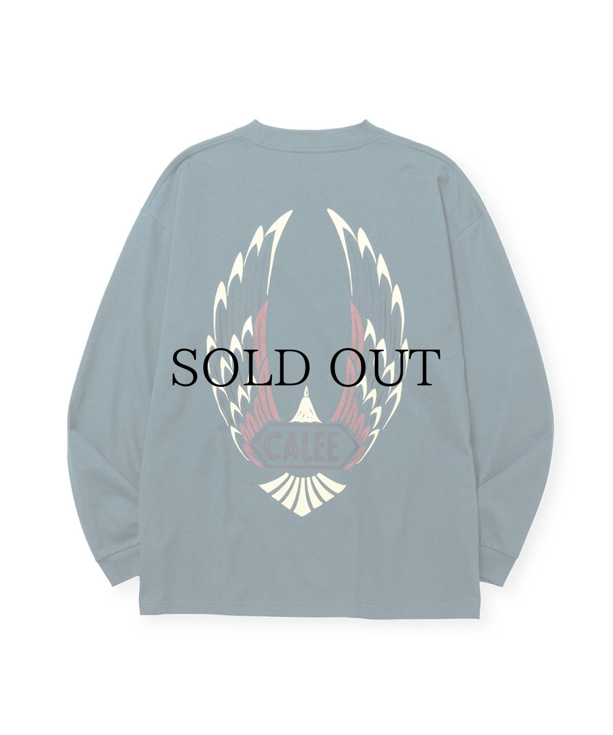 画像2: CALEE(キャリー) / VINTAGE TYPE WING LOGO L/S TEE <NATURALLY PAINT DESIGN> (2)