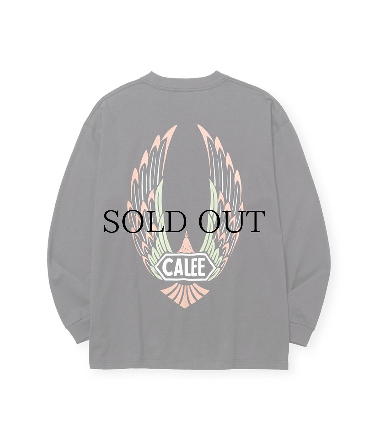 画像3: CALEE(キャリー) / VINTAGE TYPE WING LOGO L/S TEE <NATURALLY PAINT DESIGN> (3)