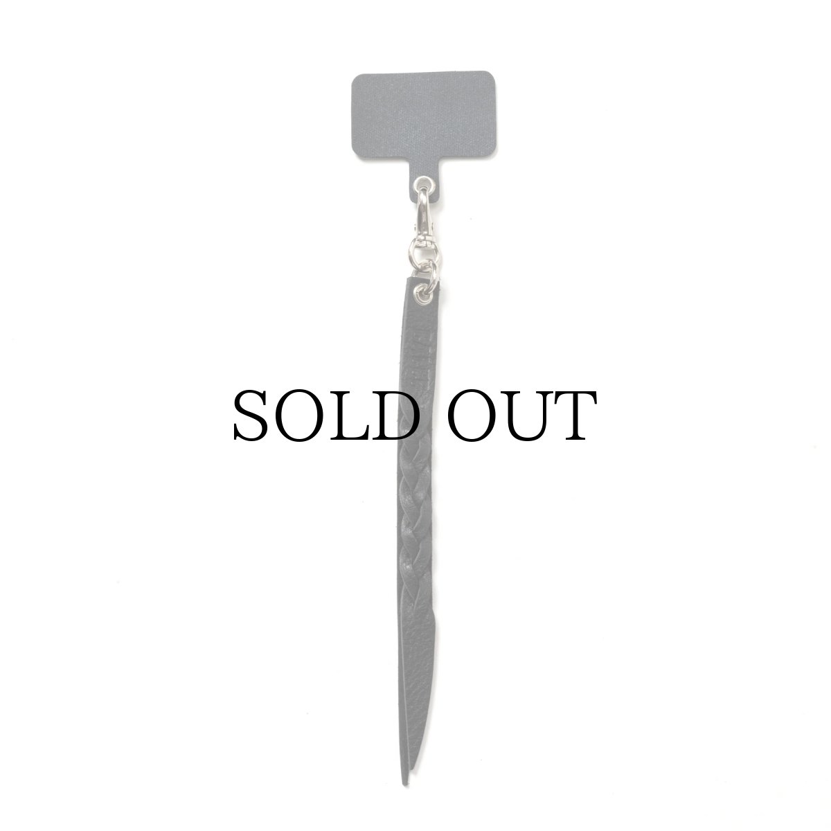 画像2: CALEE(キャリー) / STUDS & KNITTING LEATHER SMART PHONE STRAP (2)