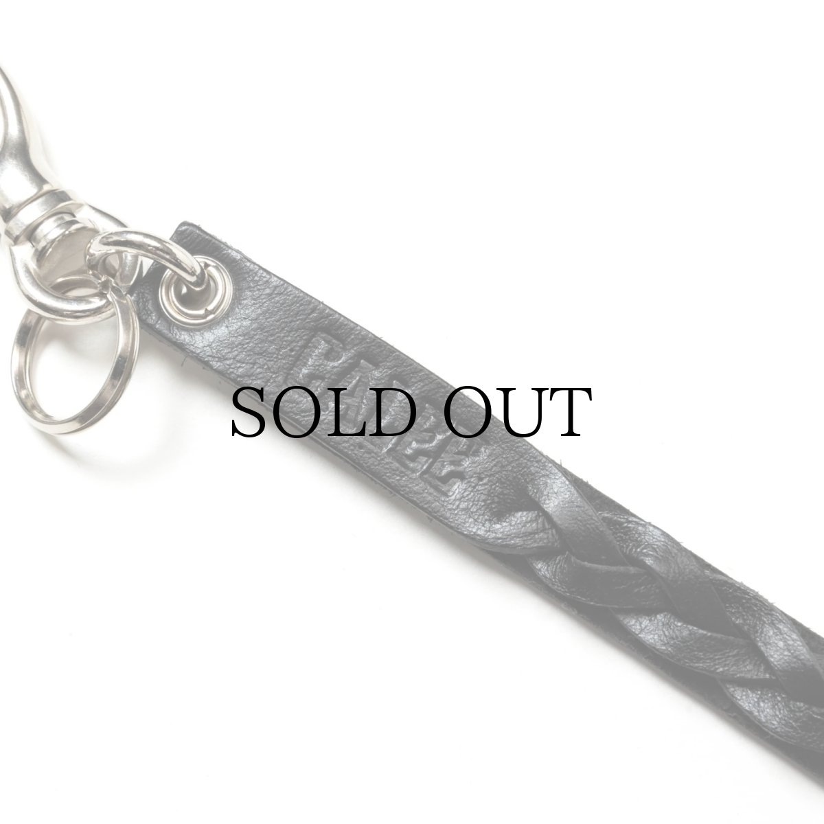 画像5: CALEE(キャリー) / STUDS & KNITTING LEATHER SHORT KEY RING (5)