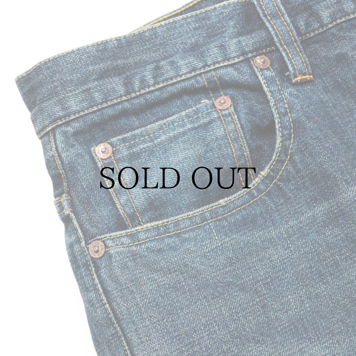 画像4: CALEE(キャリー) / VINTAGE REPRODUCT TAPERED DENIM PANTS <USED> (4)