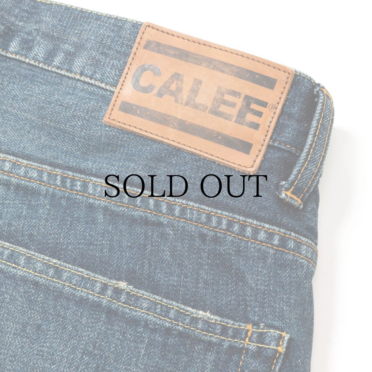 画像7: CALEE(キャリー) / VINTAGE REPRODUCT TAPERED DENIM PANTS <USED> (7)