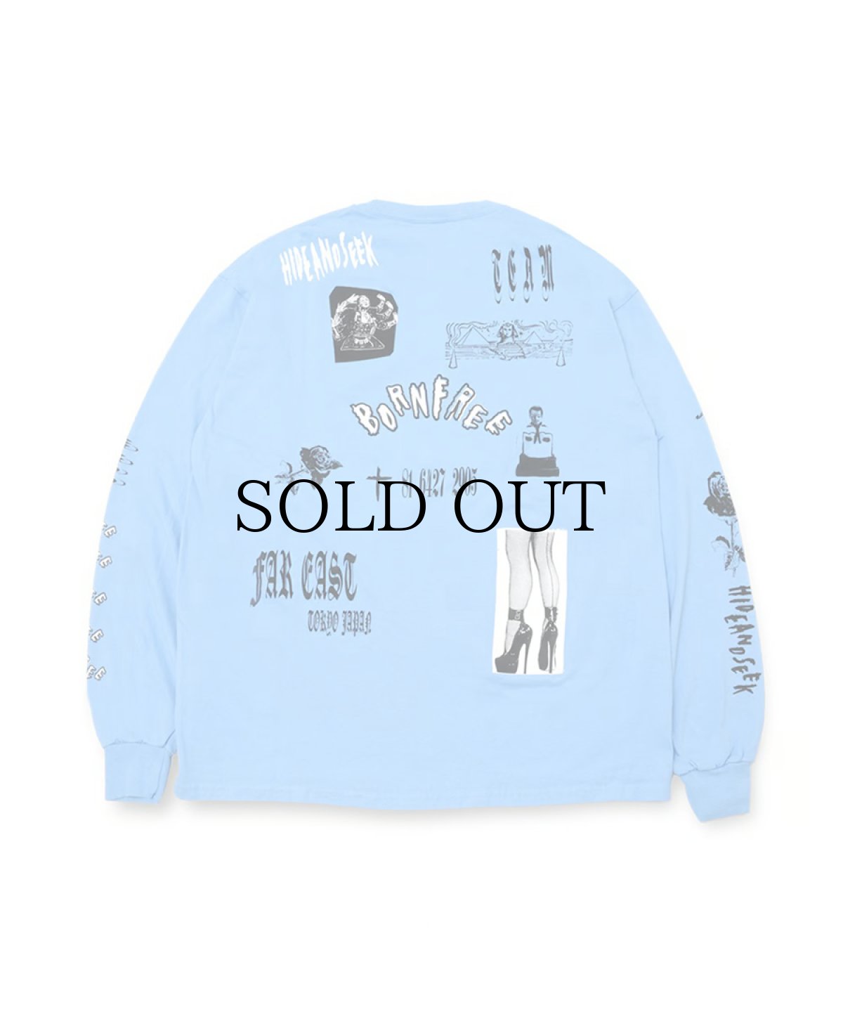 画像6: HIDEANDSEEK(ハイドアンドシーク) / Collage L/S Tee(24aw) (6)