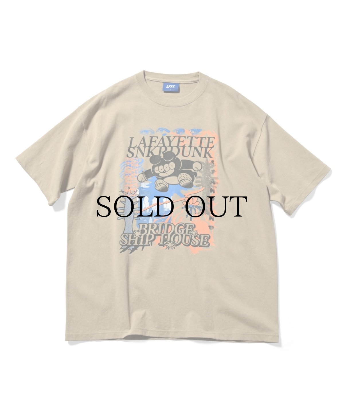 画像1: LFYT(ラファイエット) / BRIDGE SHIP HOUSE BSH × SNKRDUNK × LFYT TEE (1)