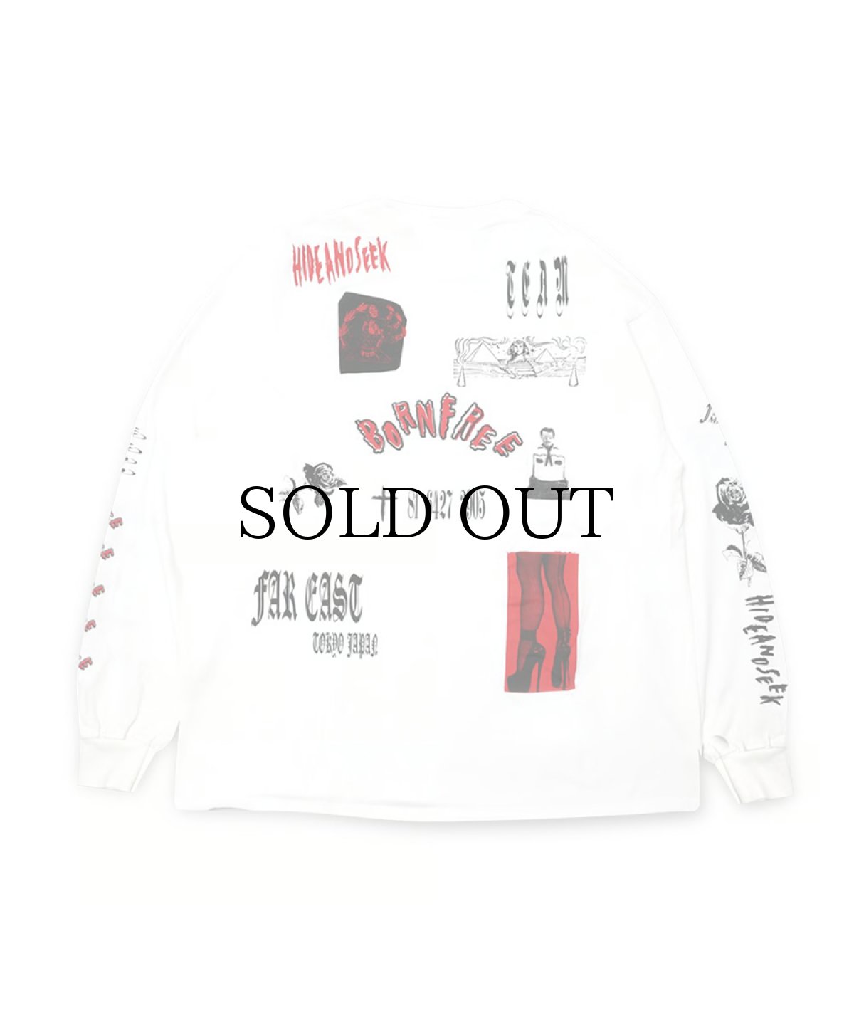 画像2: HIDEANDSEEK(ハイドアンドシーク) / Collage L/S Tee(24aw) (2)