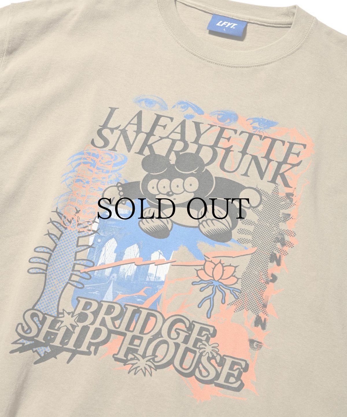 画像3: LFYT(ラファイエット) / BRIDGE SHIP HOUSE BSH × SNKRDUNK × LFYT TEE (3)