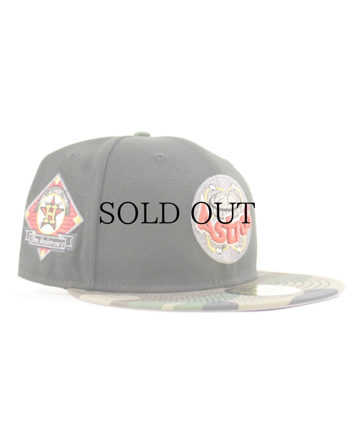 画像1: NEW ERA /Houston Astros - 59FIFTY SILVER ANV BLACK/WD CAMO (1)