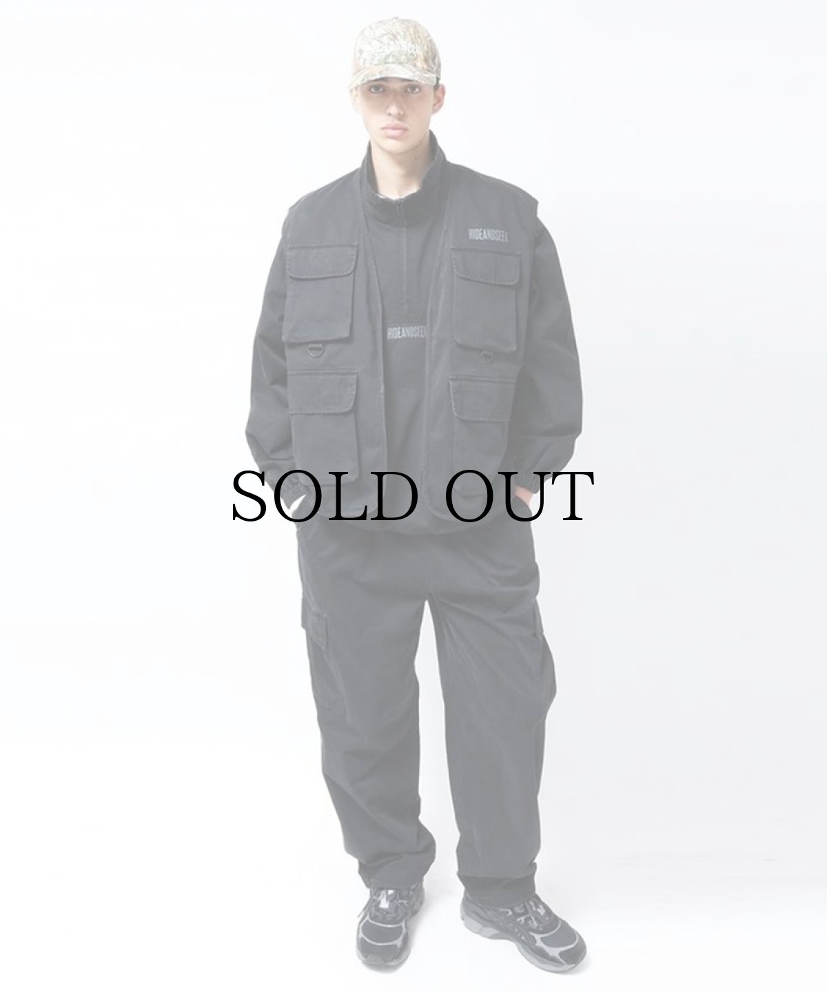 画像6: HIDEANDSEEK(ハイドアンドシーク) / Fishing Vest (Pigment Dye) (6)