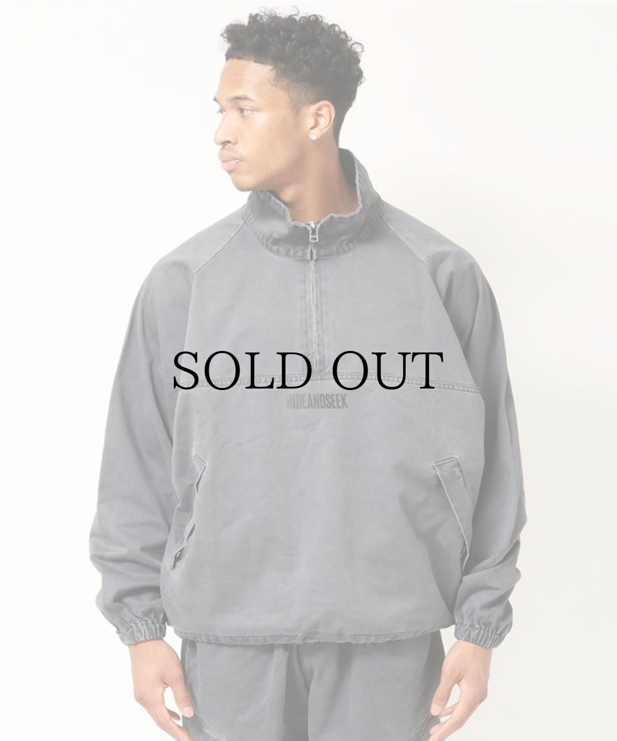 画像6: HIDEANDSEEK(ハイドアンドシーク) / Half Zip Jacket (Pigment Dye) (6)