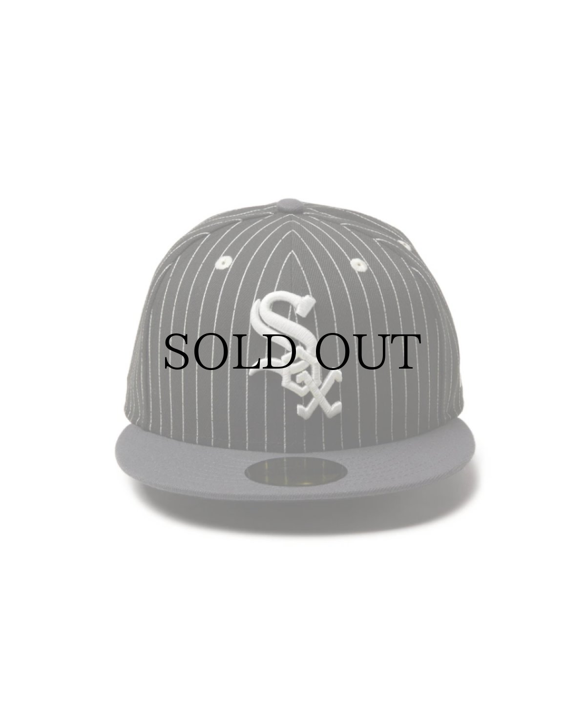 画像2: NEW ERA / 59FIFTY Pinstripe シカゴ・ホワイトソックス ブラック ダークグラファイトバイザー (2)