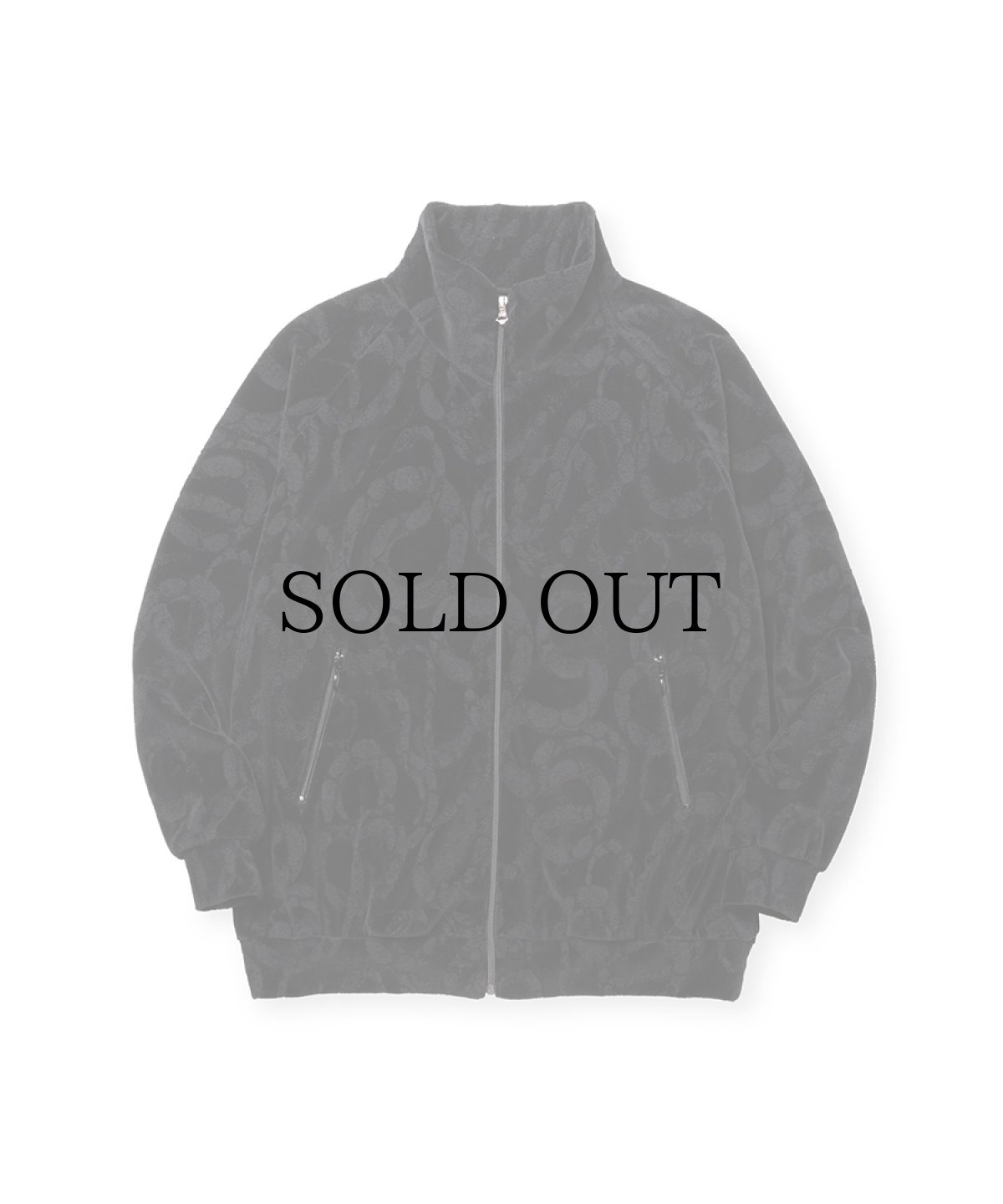 画像1: CALEE(キャリー) / JQ VELOUR TRACK TYPE JACKET ＜SNAKE PATTERN＞ (1)