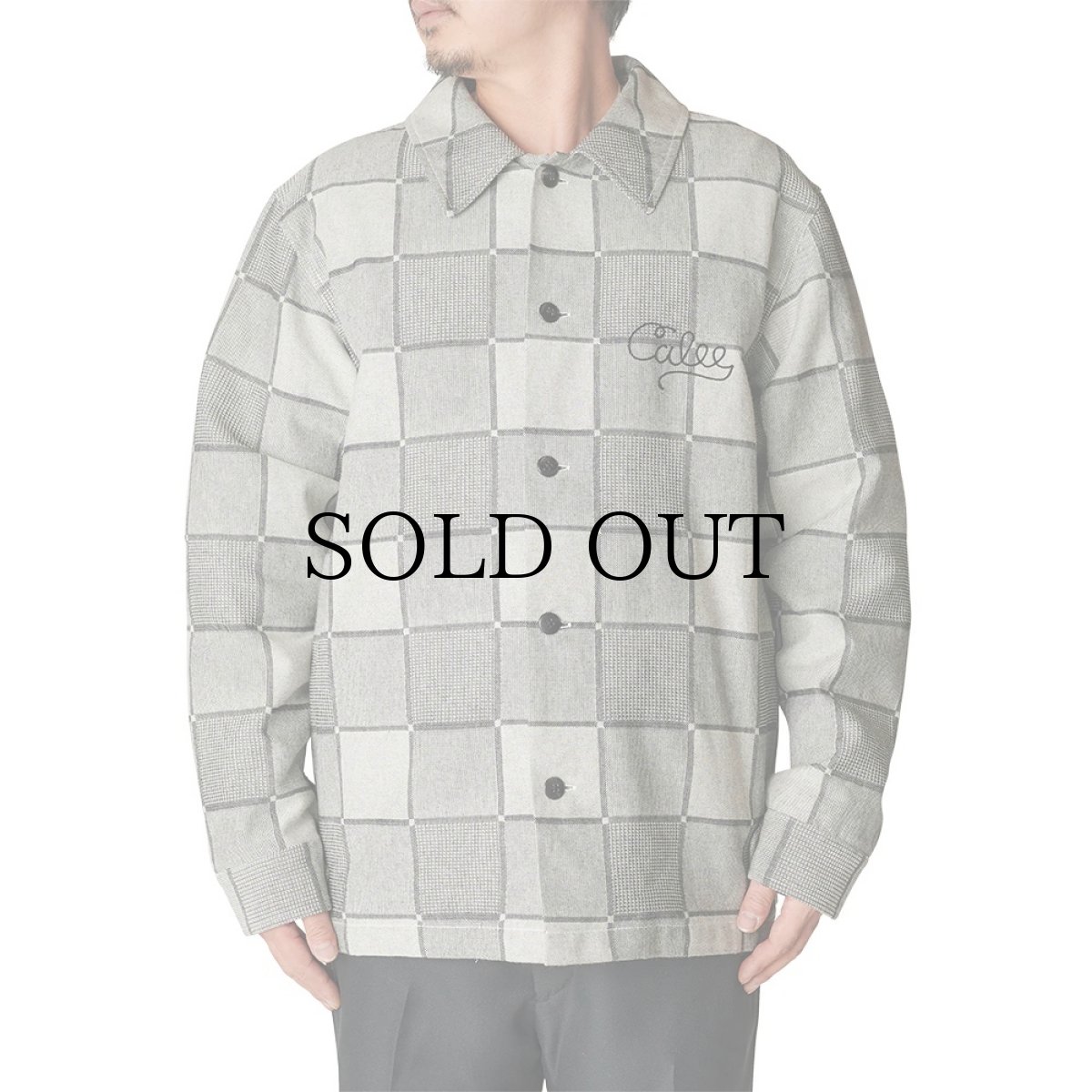 画像9: CALEE(キャリー) / BLOCK CHECK OVER SIZE SHIRT JACKET (9)