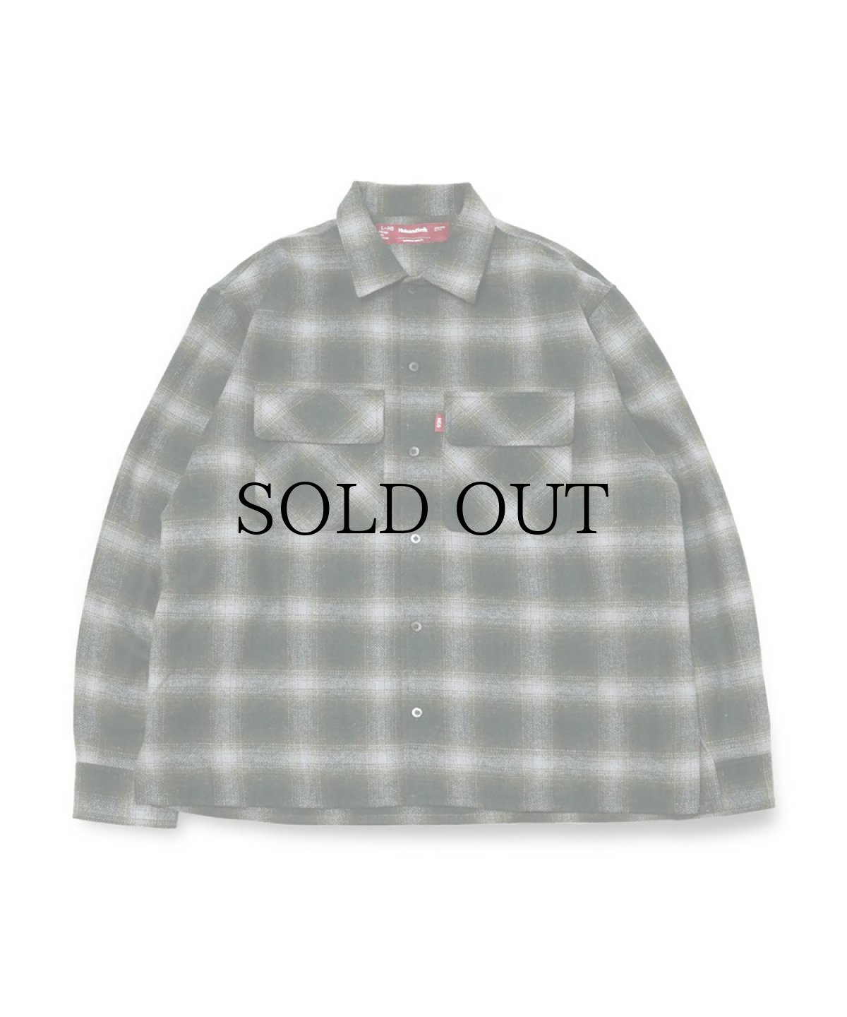 画像3: HIDEANDSEEK(ハイドアンドシーク) / Wool Ombre Check L/S Shirt(24aw) (3)