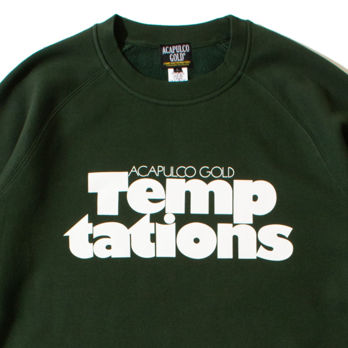 画像13: ACAPULCO GOLD(アカプルコゴールド) / TEMPTATIONS RAGLAN SLEEVE CREW SWEAT (13)