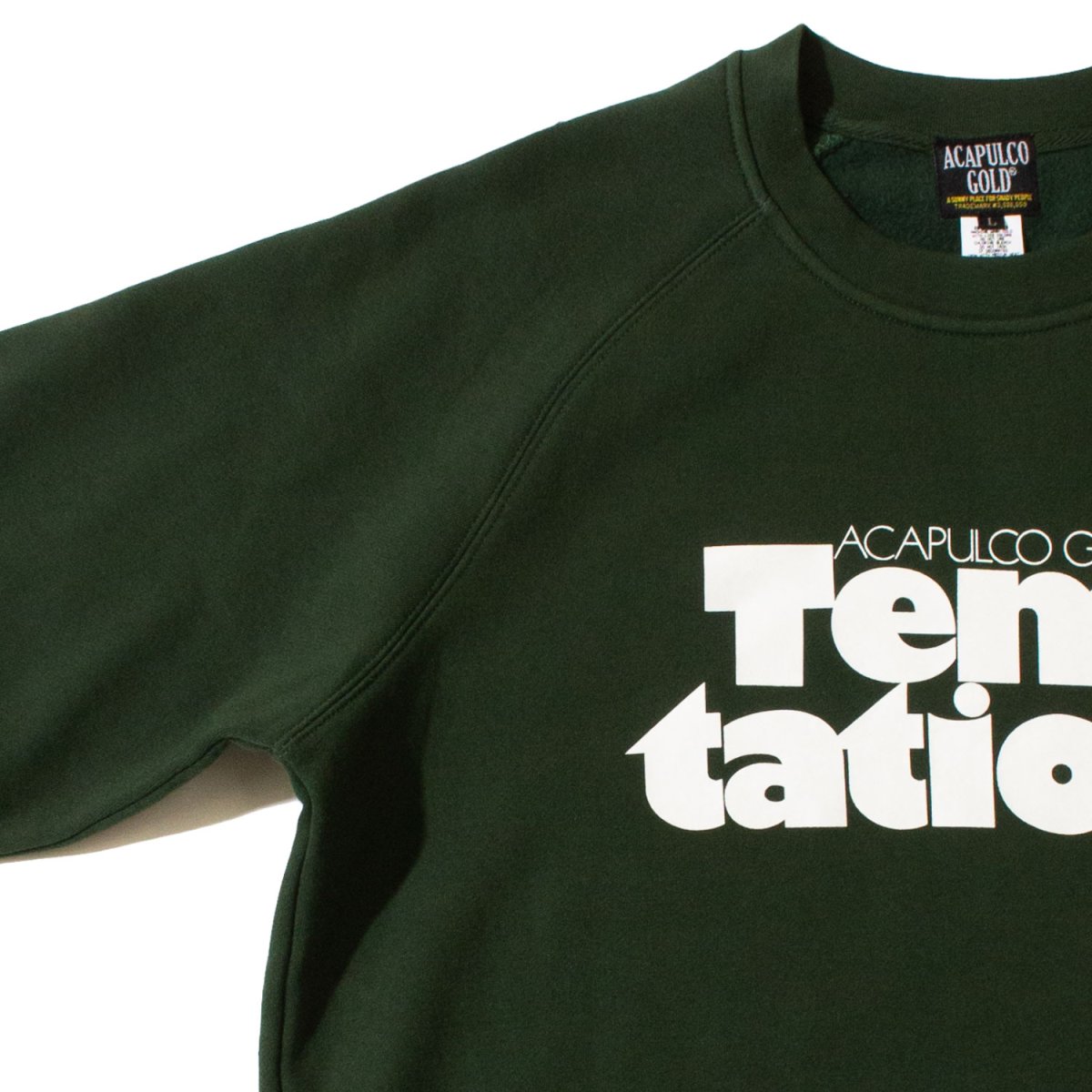 画像9: ACAPULCO GOLD(アカプルコゴールド) / TEMPTATIONS RAGLAN SLEEVE CREW SWEAT (9)
