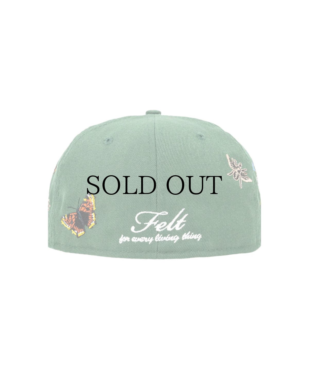 画像4:  NEW ERA × FELT Boston Red Sox - 59FIFTY BUTTERFLY GARDEN GREEN (4)