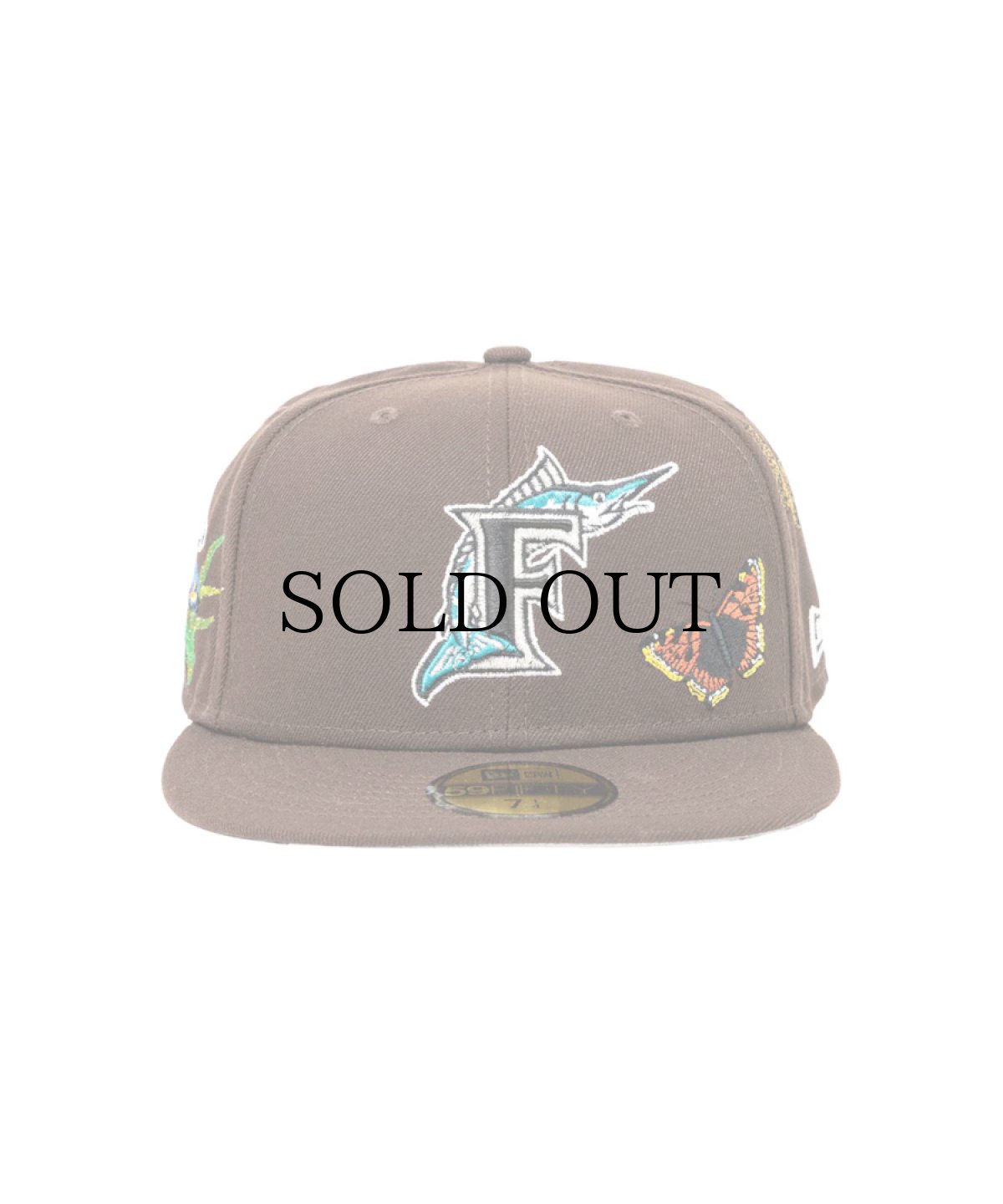 画像1:  NEW ERA × FELT Florida Marlins - 59FIFTY BUTTERFLY GARDEN BROWN (1)