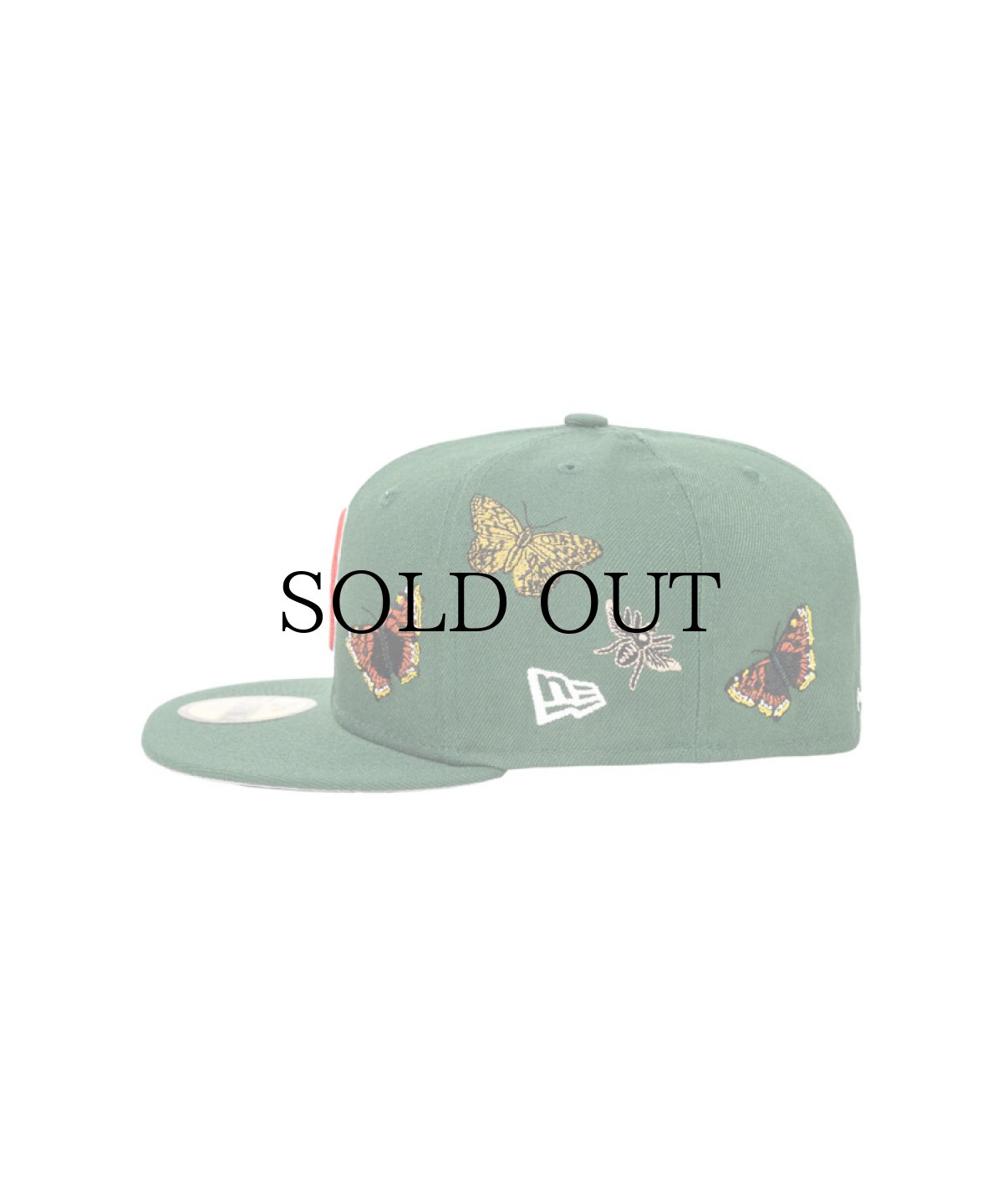 画像3:  NEW ERA × FELT Boston Red Sox - 59FIFTY BUTTERFLY GARDEN GREEN (3)