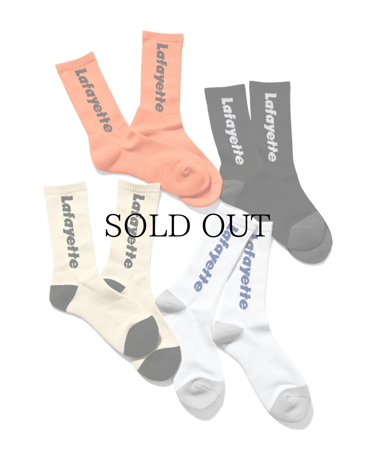 画像1: 【30%OFF】LFYT(ラファイエット) / Lafayette LOGO CREW SOCKS (1)