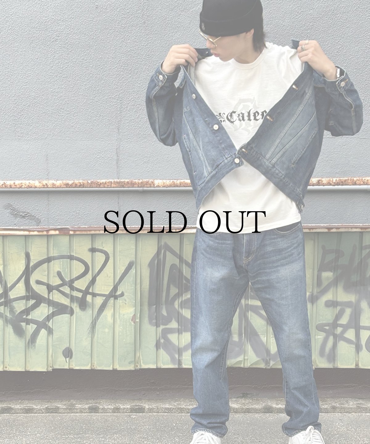 画像11: CALEE(キャリー) / VINTAGE REPRODUCT TAPERED DENIM PANTS <USED> (11)