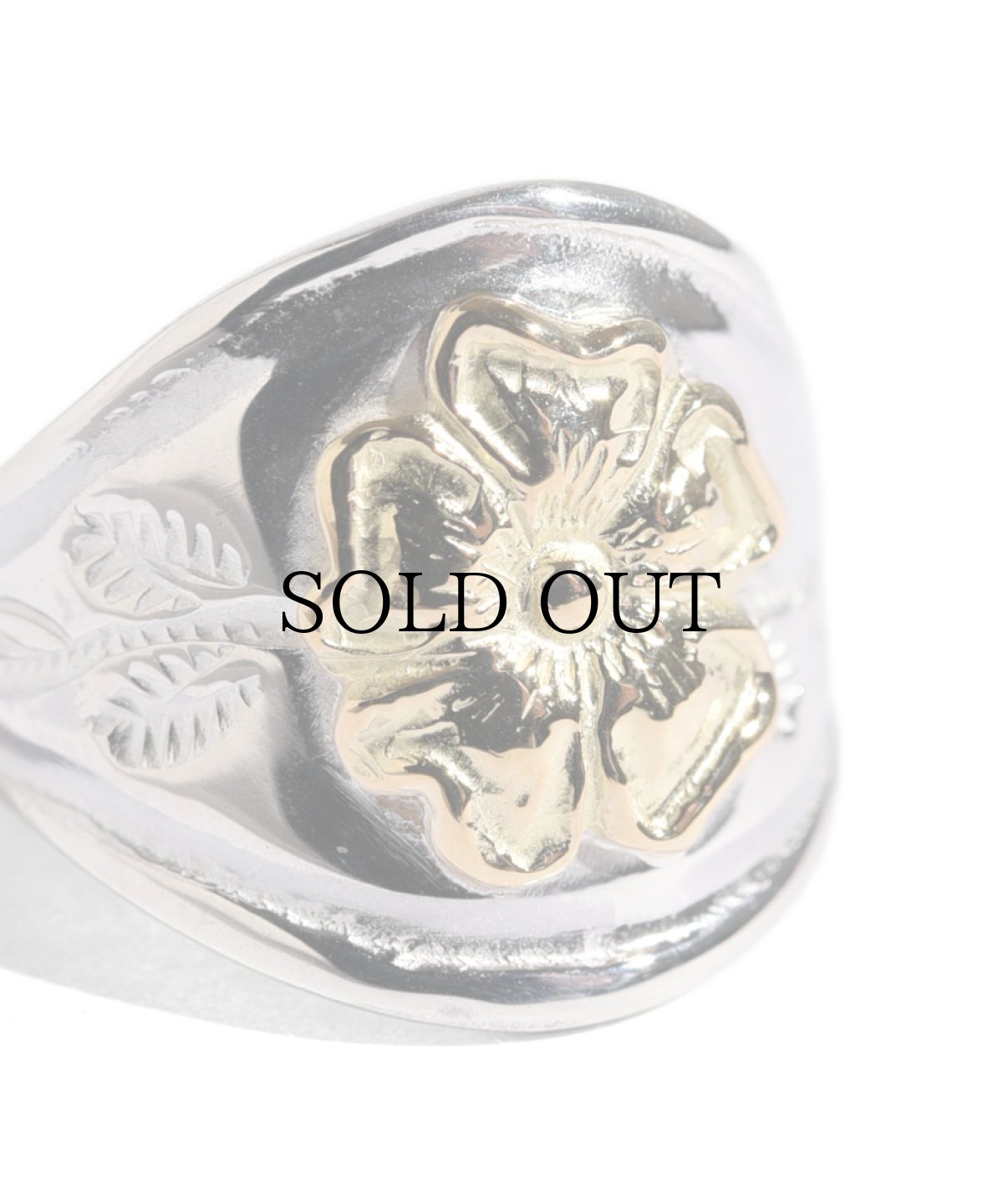 画像3: LARRY SMITH(ラリースミス) / LEAF STAMPED ROSE RING No. 75 (3)