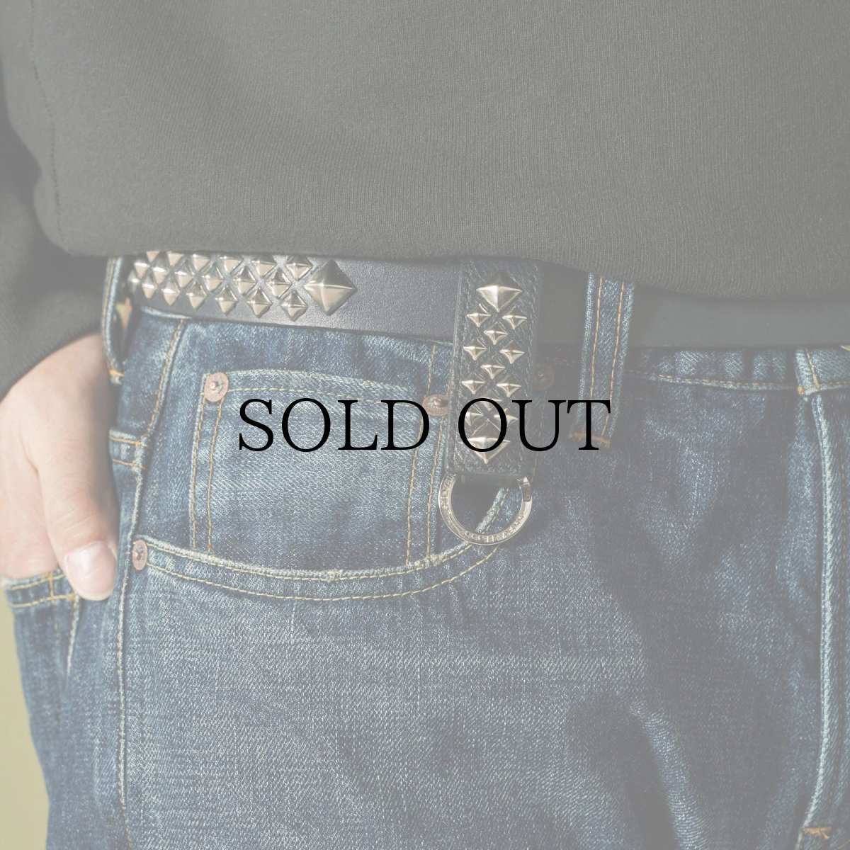 画像6: CALEE(キャリー) / STUDS LEATHER SNAP KEY RING (6)