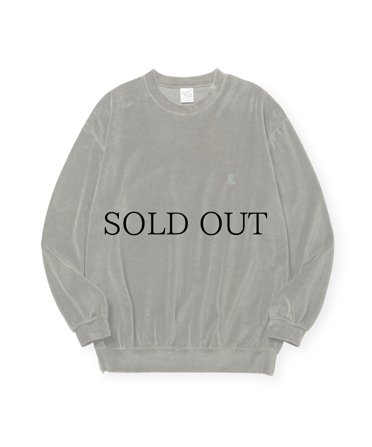 画像1: CALEE(キャリー) / VELOUR CREW NECK SH (1)