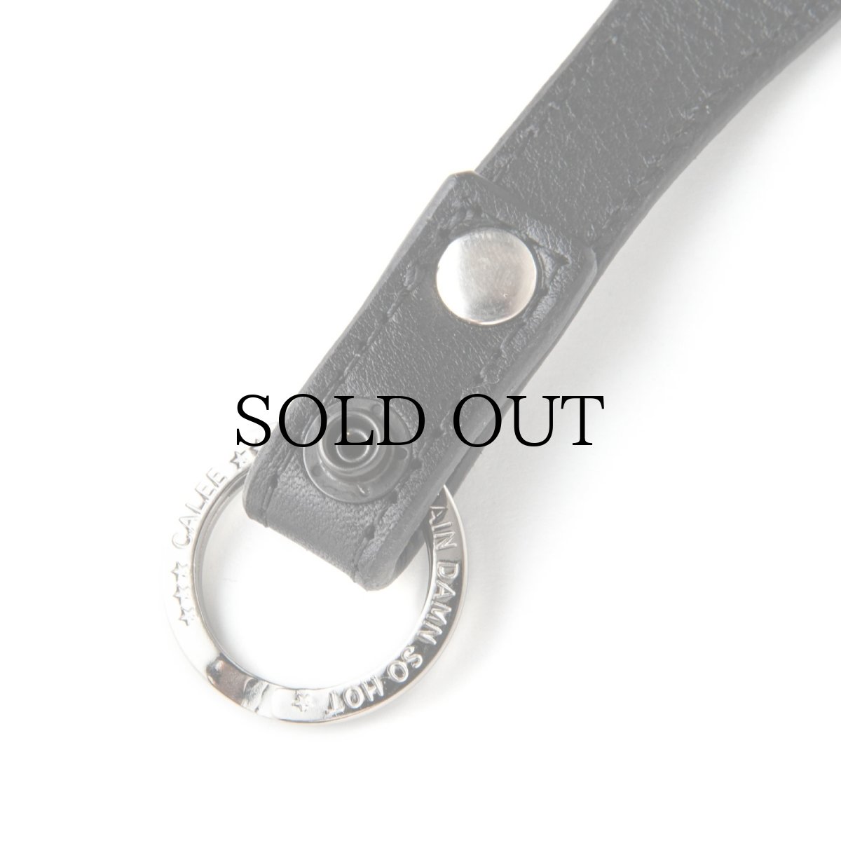 画像5: CALEE(キャリー) / STUDS LEATHER SNAP KEY RING (5)