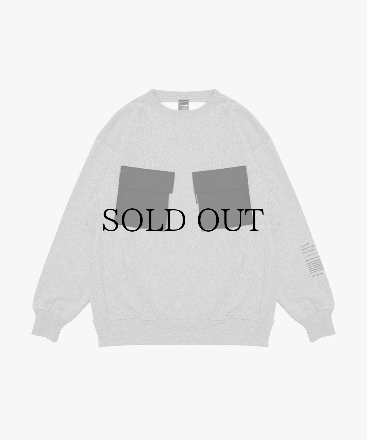画像2: APPLEBUM(アップルバム) / W Big Pocket Crew Sweat (2)
