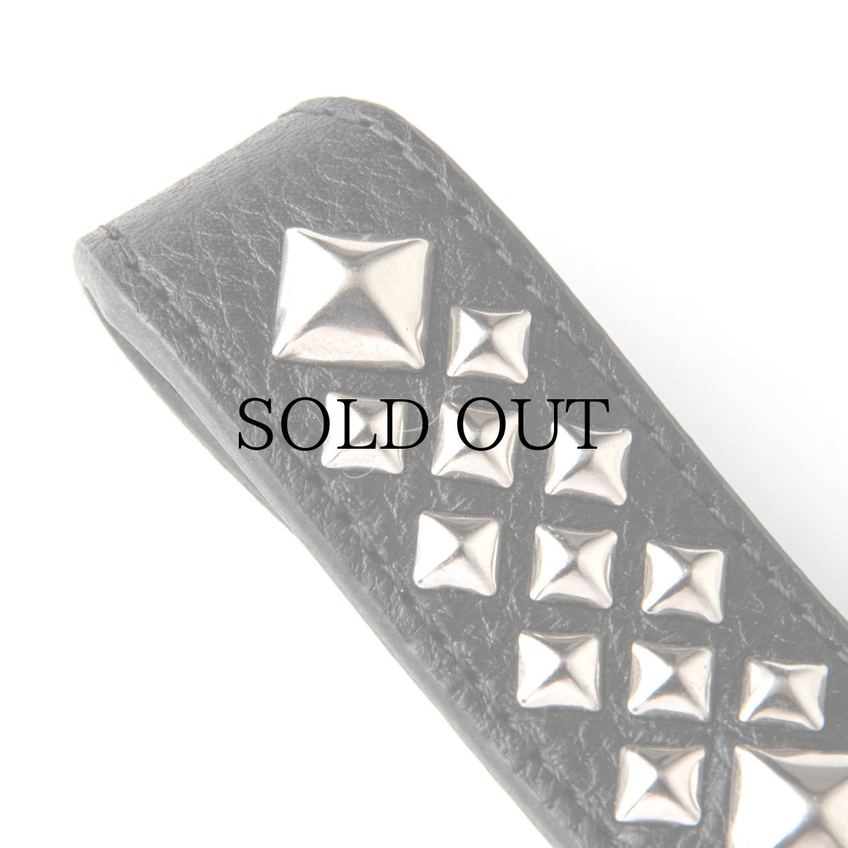 画像2: CALEE(キャリー) / STUDS LEATHER SNAP KEY RING (2)