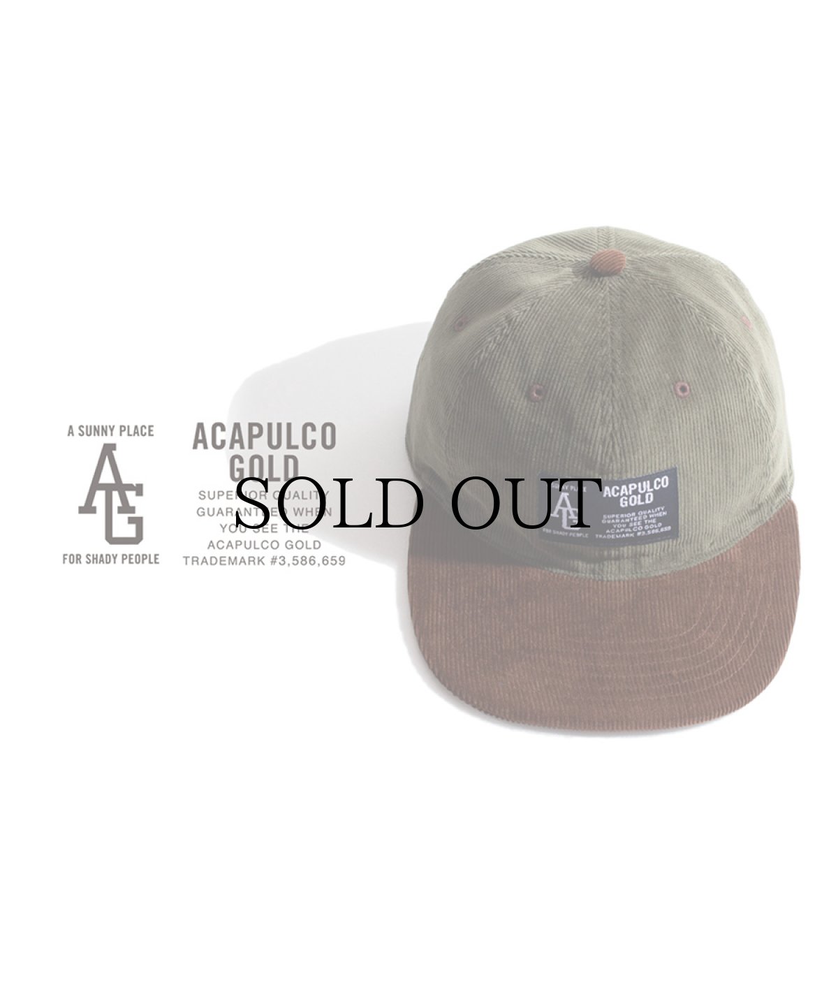 画像5: ACAPULCO GOLD(アカプルコゴールド) / TWO-TONE CORD 6 PANEL CAP (5)