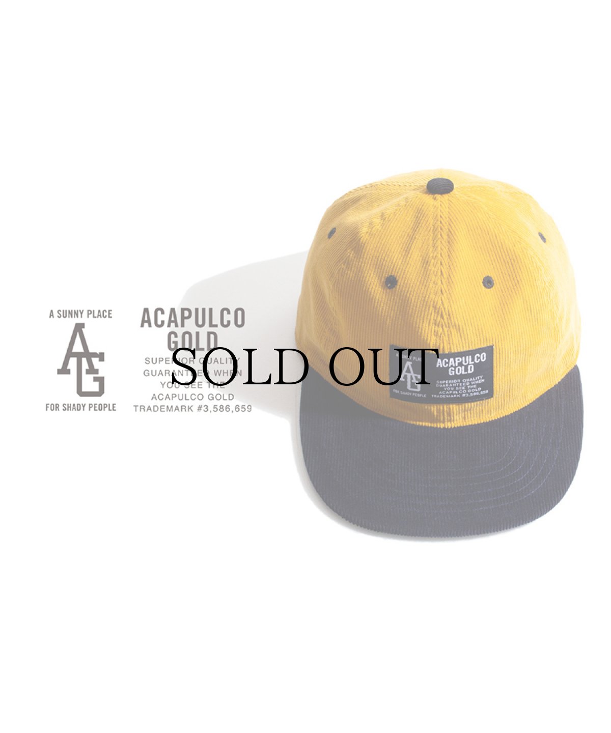 画像4: ACAPULCO GOLD(アカプルコゴールド) / TWO-TONE CORD 6 PANEL CAP (4)