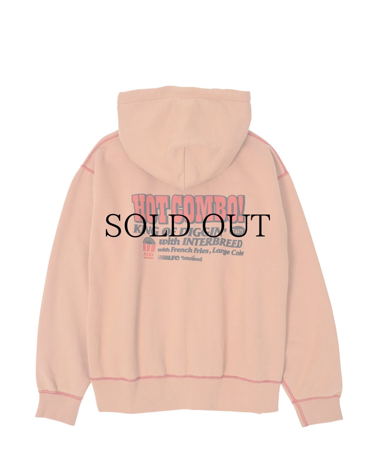 画像4: INTERBREED(インターブリード) / KING OF DIGGIN’ x INTERBREED “Faded Zip Hoodie” (4)