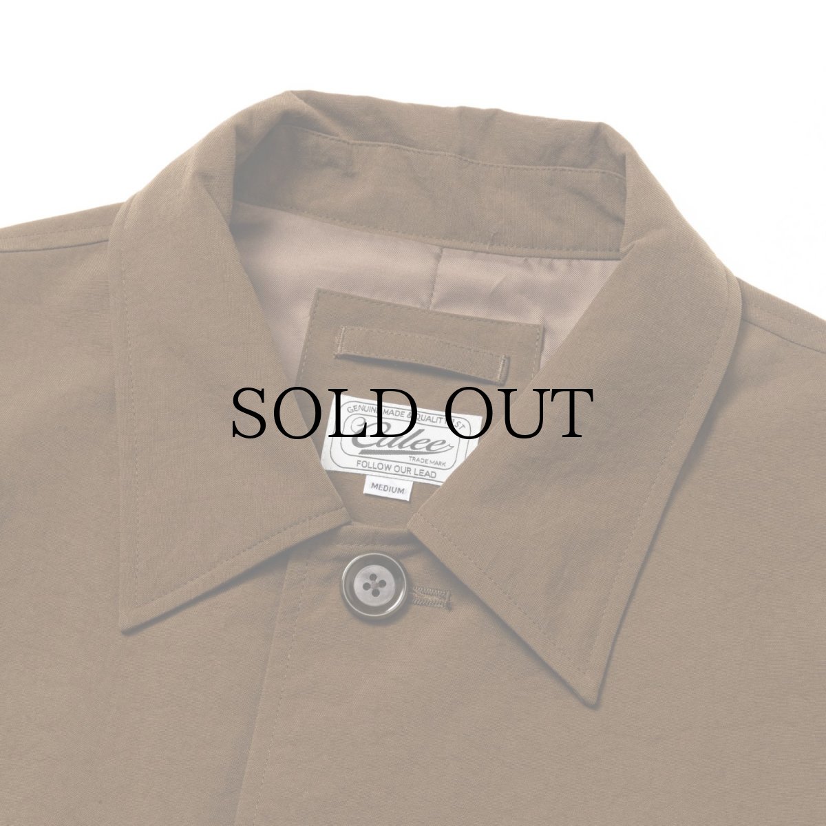 画像4: CALEE(キャリー) / VINTAGE NYLON OXFORD HALF COAT (4)