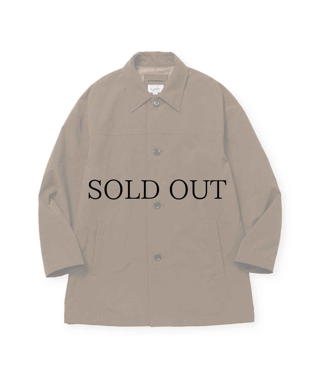 画像2: CALEE(キャリー) / VINTAGE NYLON OXFORD HALF COAT (2)