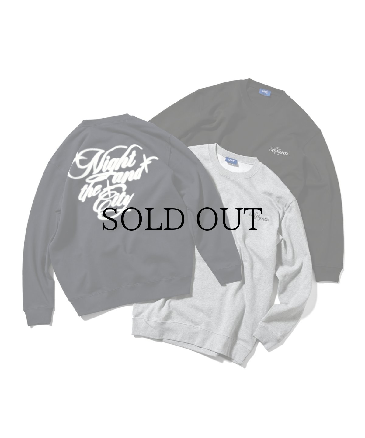 画像2: 【30%OFF】LFYT(ラファイエット) / NIGHT AND THE CITY CREWNECK SWEAT (2)