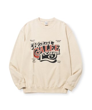 CALEE(キャリー) クルーネックスウェット EMBROIDERY CALEE LOGO