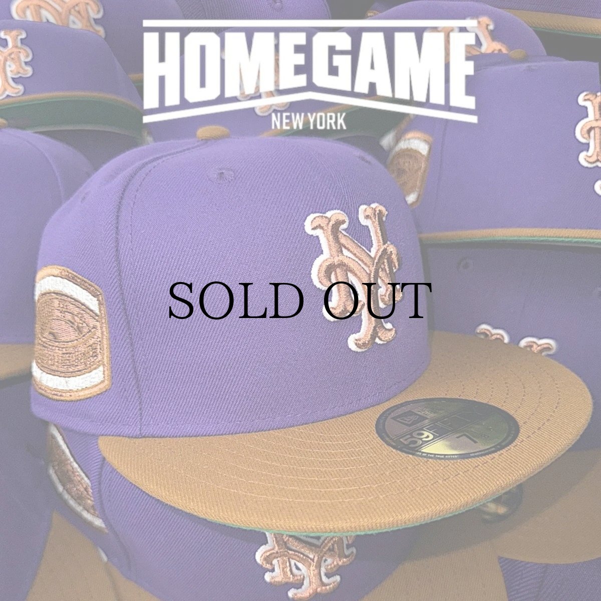 画像2: NEW ERA /59FIFTY New York Mets 1969 WORLD SERIES TRUE PURPLE/TOASTED PEANUT (2)