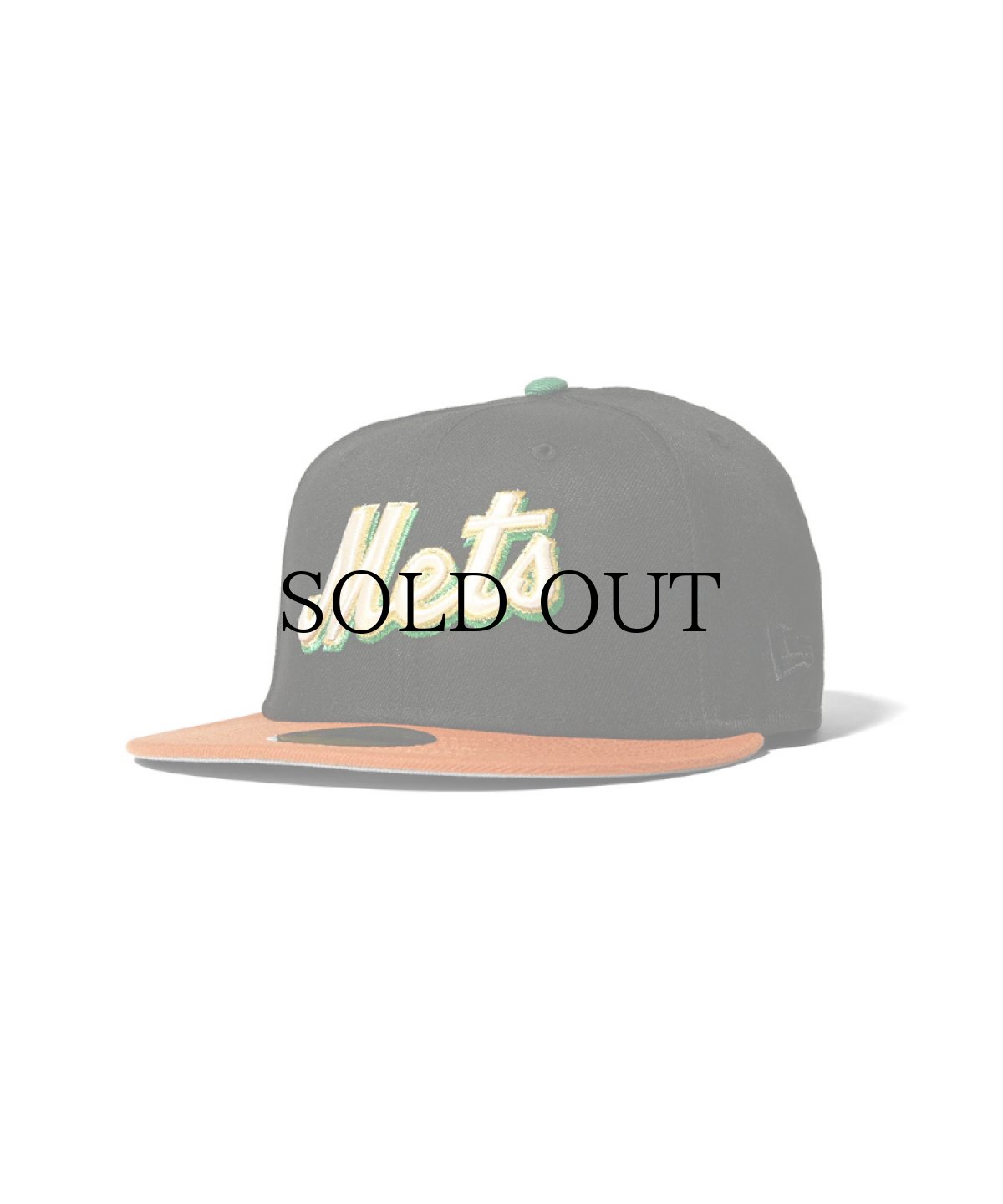 画像1: NEW ERA /  New York Mets - 59FIFTY CO 50TH ANV BLACK/RUST ORANGE (1)