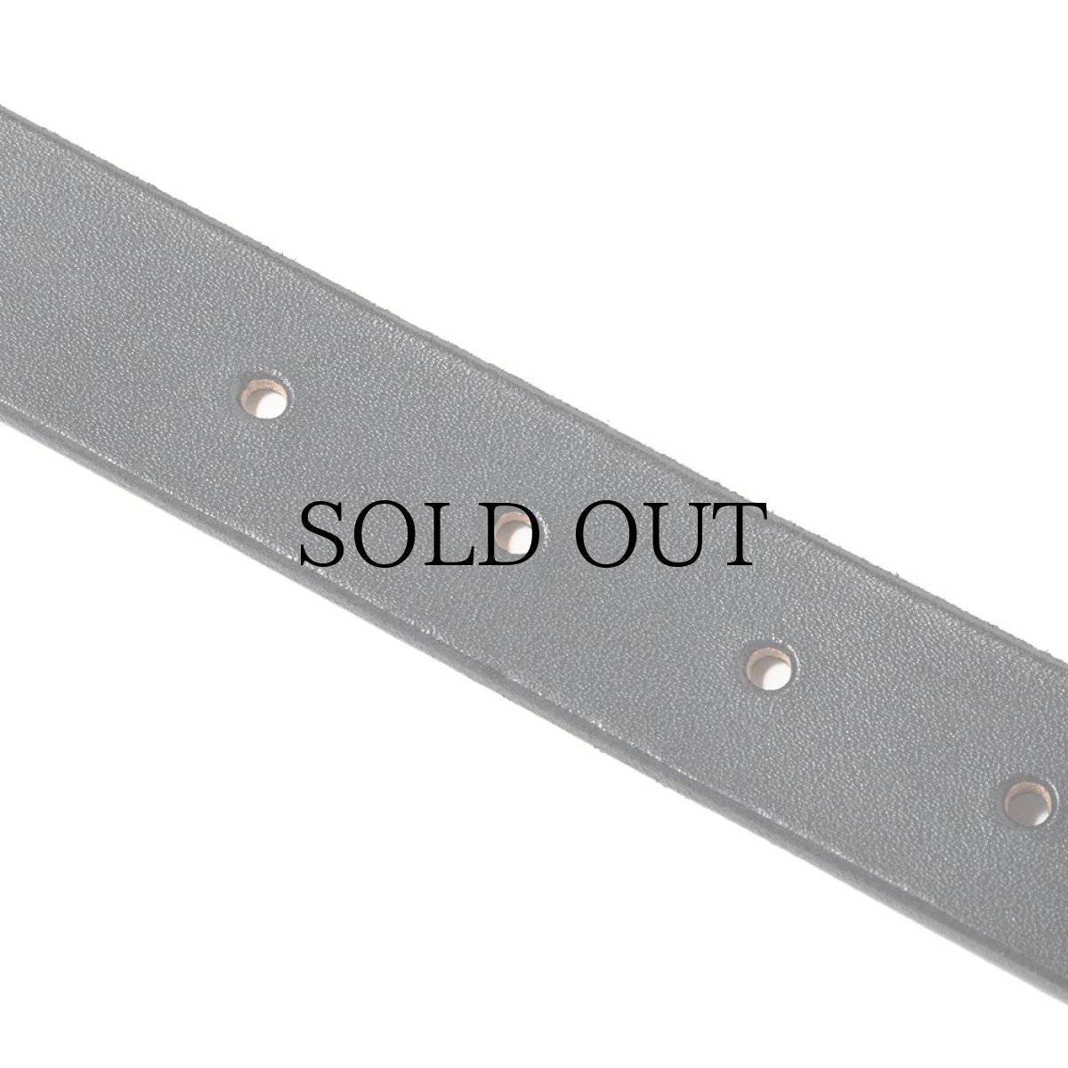 画像3: CALEE(キャリー) / PLANE LEATHER NARROW BELT (3)