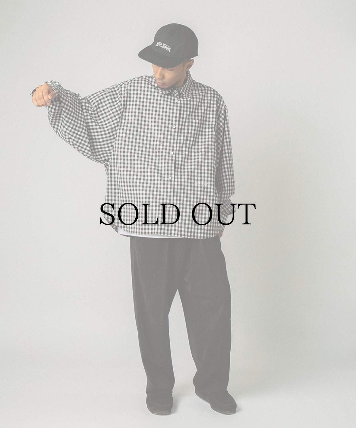 画像2: APPLEBUM(アップルバム) / Gingham Check Oversize Shirt (2)