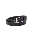 CALEE(キャリー) ベルト PLANE LEATHER NARROW BELT CL