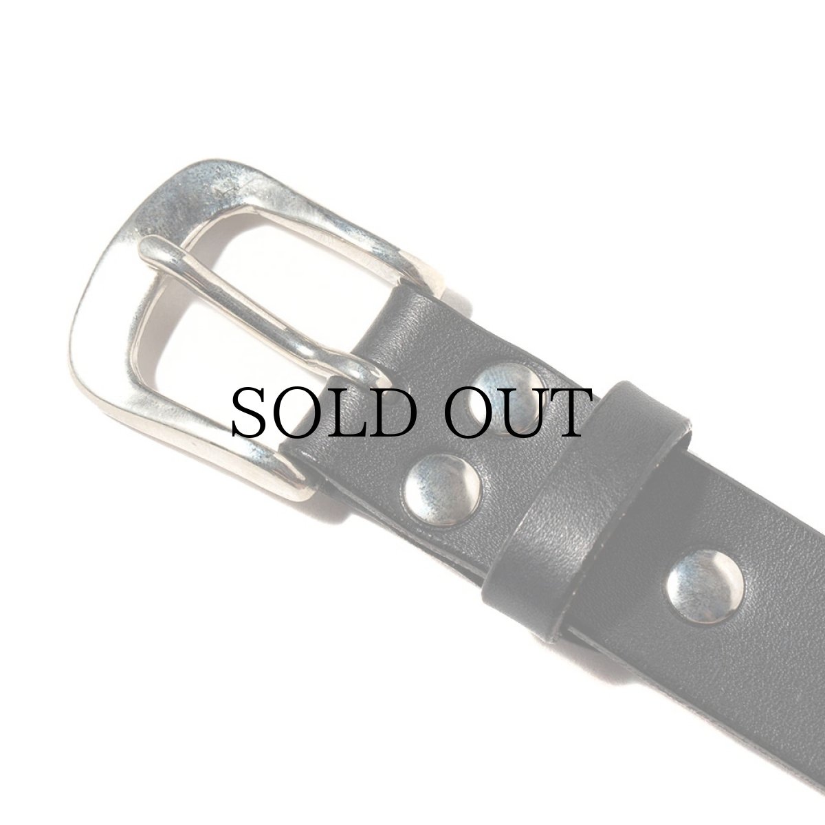 画像2: CALEE(キャリー) / PLANE LEATHER NARROW BELT (2)