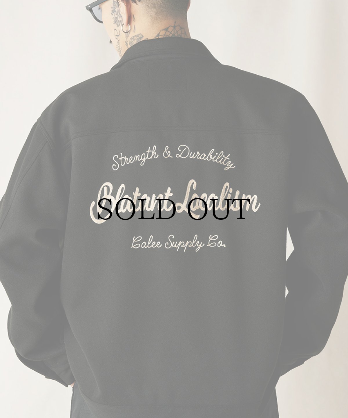 画像10: CALEE(キャリー) / PE MELTON SWINGTOP <BLATANT LOCALISM> (10)