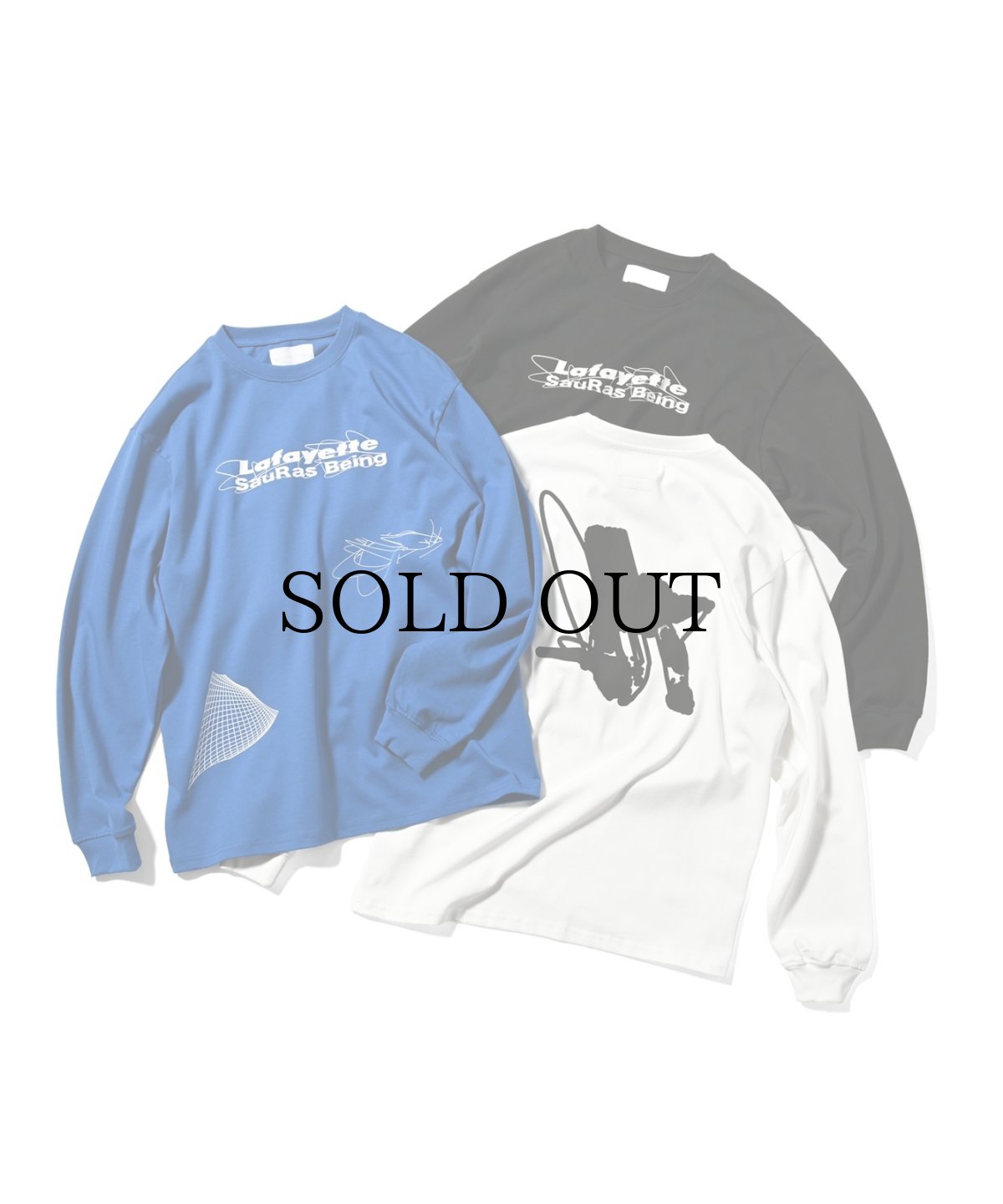 画像1: 【40%OFF】 LFYT(ラファイエット) / LFYT x SauRas Being LOGO L/S TEE (1)